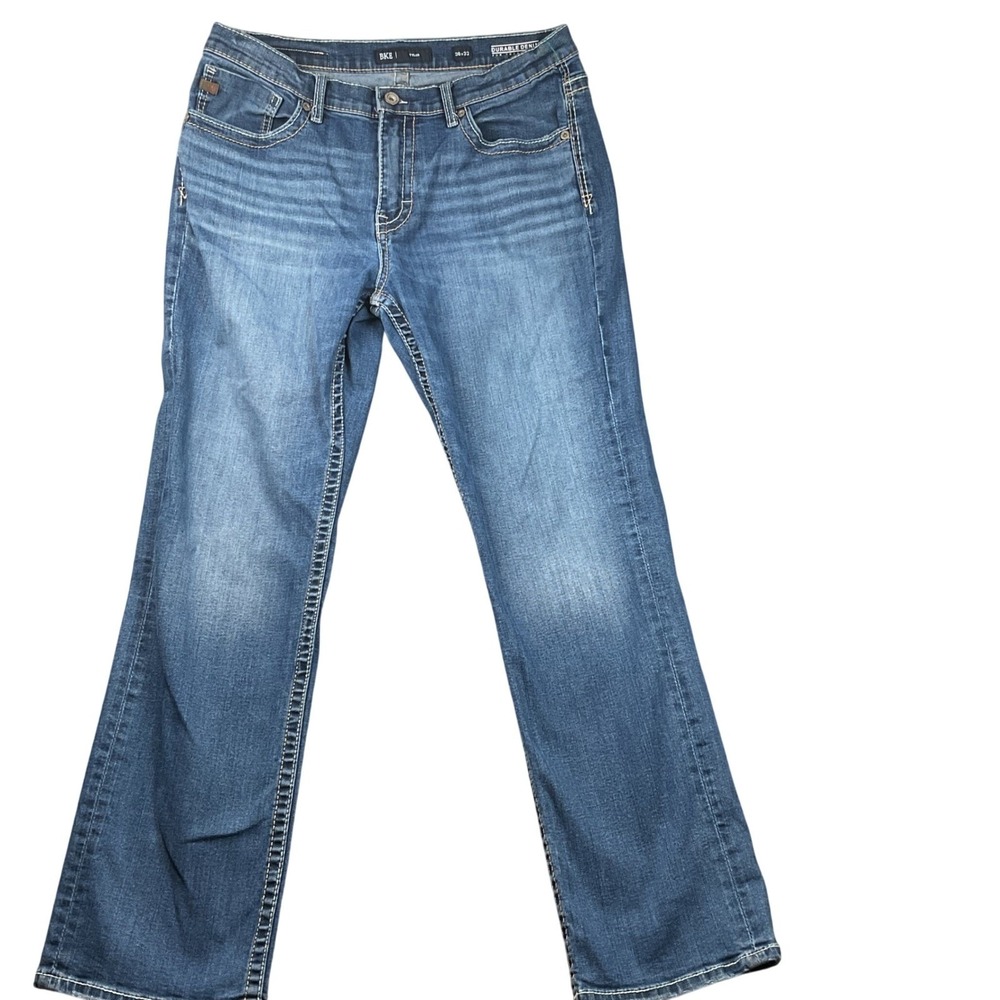 BKE Tyler Jeans Mens‎ 36 X 32 Blue  Straight Leg Durable Denim Stitching